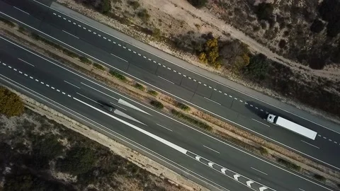 Top view of the Highway Stock Footage 239634007