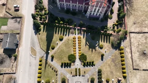 Top View of the Holy Trinity Church in Gervyaty Video stock 180420143