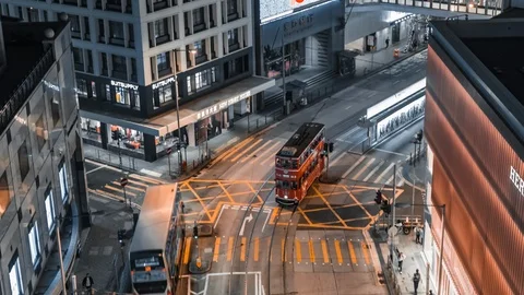 Top view of Hong Kong Stock Footage 116982092