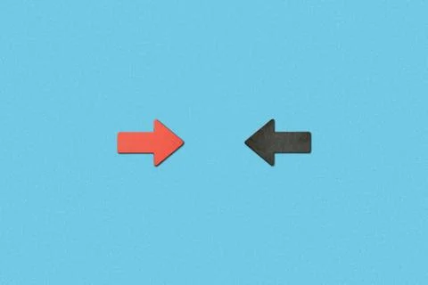 Top view horizontal red black Stockfoto's