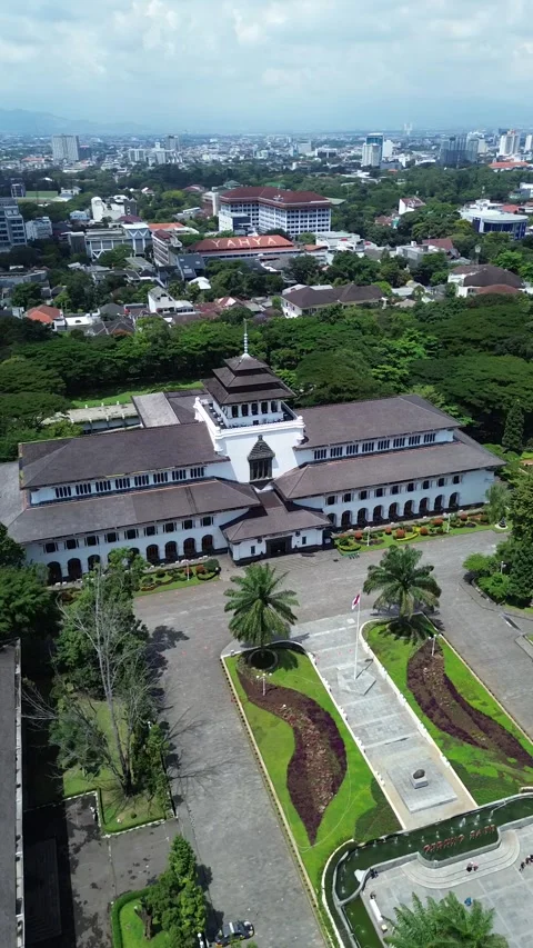 Top View of Iconic and Historical Building in City Stock Footage 309295403