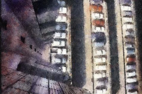 Top view Stock Illustration