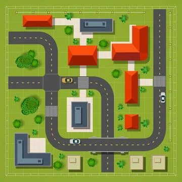 Top view Illustrazione stock