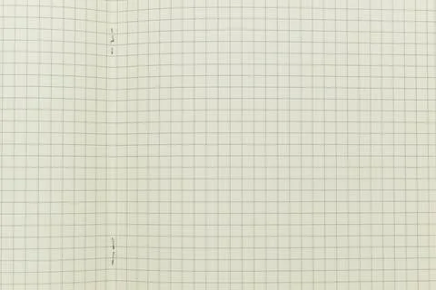 Top view image of open planner notebook with blank page, lined paper textur.. Stock Photos