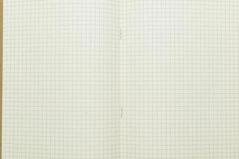 Top view image of open planner notebook with blank page, lined paper textur.. Fotos Stock