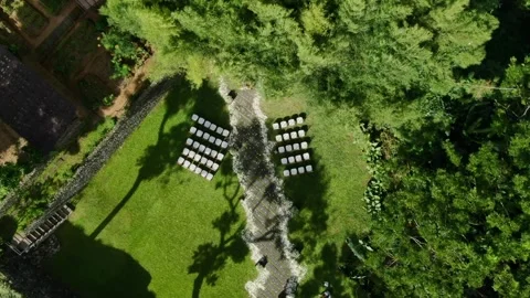 Top View of Intimate Wedding Venue in Bali Vidéo 337425070
