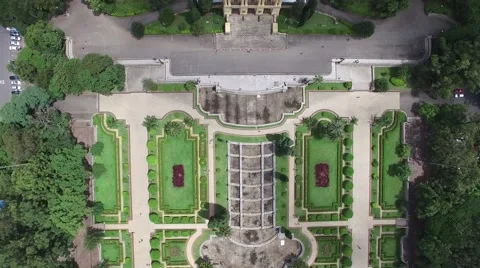 Top View of Ipiranga Garden, Sao Paulo, Brazil Stock Footage 59792761