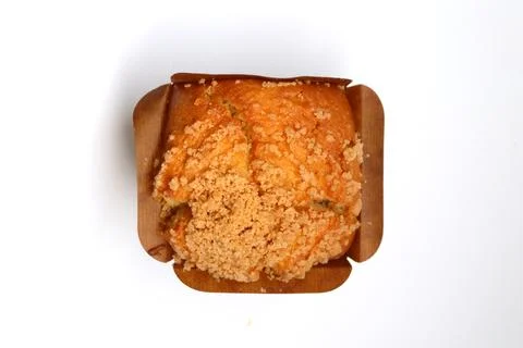 Top view isolate muffin. Stock Photos