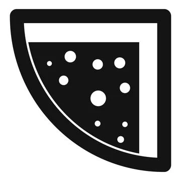 Top view jacuzzi icon, simple style Stock Illustration