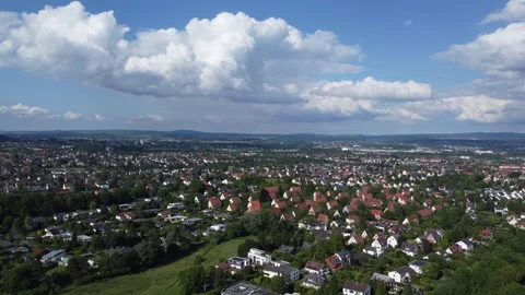 Top view of Kassel in Hessen Germany Stock Footage 336632966