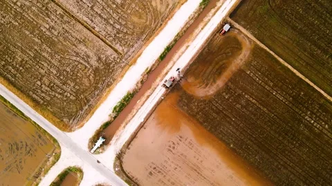 Top View Of Kubota Stock Footage 149012621