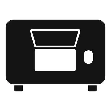 Top view laptop icon simple vector. Office sit Stock Illustration