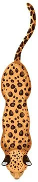 Top View of a Leopard Illustration Stock Illustration