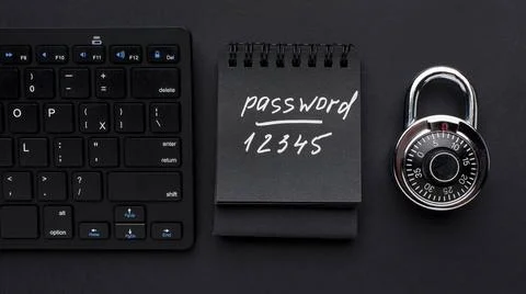 Top view lock with password keyboard. High quality and resolution beautifu... Stock Photos