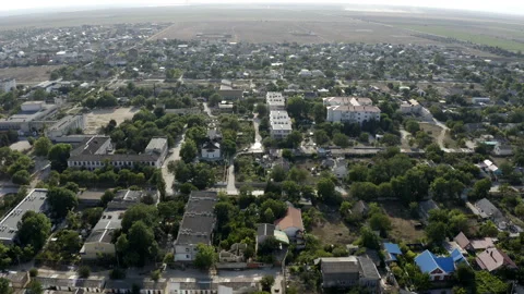 Top view of a low-rise area Stock Footage 145325631