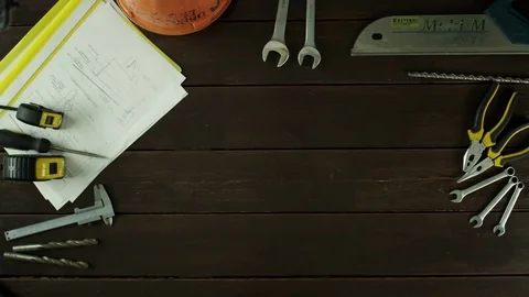 Top view of man going to unch Stock Footage 80048845