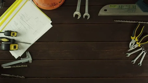 Top view of man with a poor salary Stock Footage 80051357