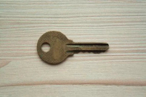 Top view of many old rusty key Stock Photos