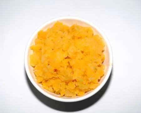 Top view of mashed turnip or rutabaga Stock-Fotos