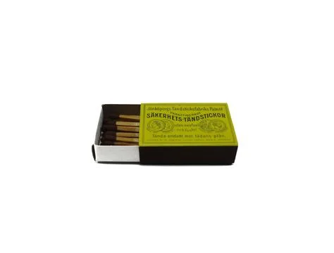 Top view matchbox on white Stock Photos