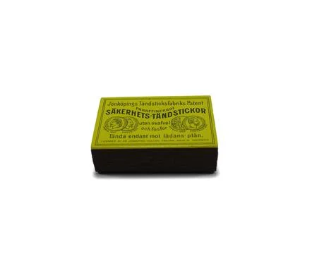 Top view matchbox on white Stock Photos