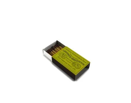 Top view matchbox on white Stock Photos