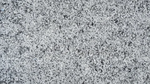 Top view of Melting Snow Stock Footage 147477493