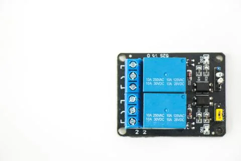 Top view of microprocessor and microchips, motherboard background, and texture 写真素材