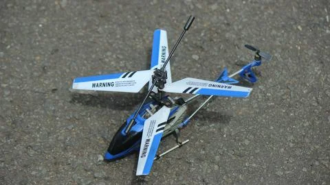 Top view mini Remote controlled helicopter Stock Photos