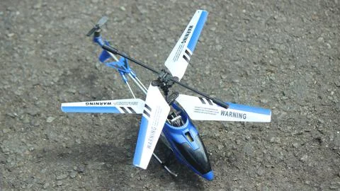 Top view mini Remote controlled helicopter 写真素材