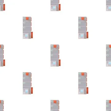 Top view of modern building pattern seamless vector Ilustración de archivo