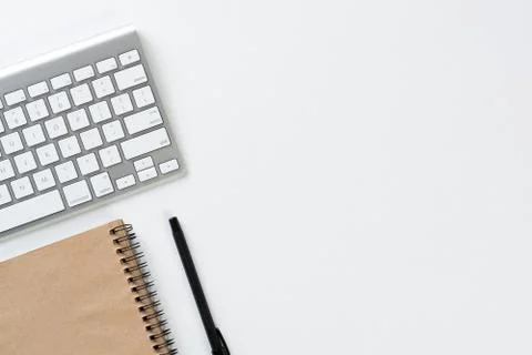 Top view of modern technology working place Stock Photos