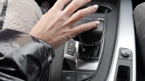 Top view of the mole and switches the automatic transmission close-up. Close-up Stock Footage 127757440