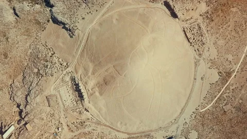 Top view of mount nemrut video, Nemrut Mountain In 1987 Stock Footage 237167397