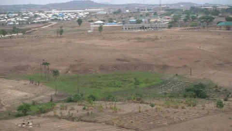 TOp View FROM MOUNTAIN ABUJA LUGBE 库存影片 236801210