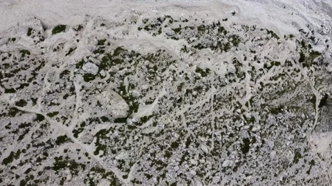 Top View of Mountain Detail Stock Footage 145621074