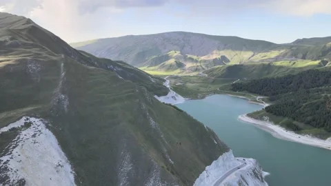 Top view of a mountain lake Stock-Footage 156504600