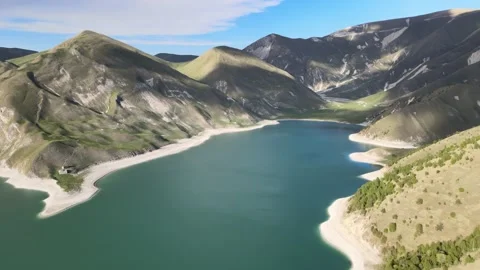 Top view of a mountain lake Stock-Footage 156504619
