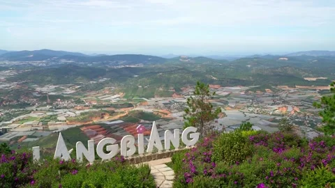 Top view of the mountain overlooking valley Stock Footage 147063477