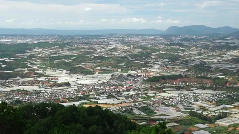 Top view of the mountain overlooking valley Stock Footage 147063509