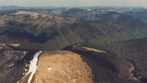 Top view of a mountain peak Stock Footage 93217842