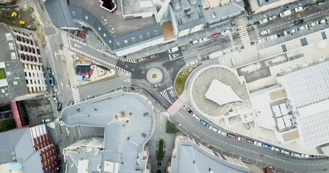 Top view of the mountain town of andorra la vella, catalonia Stock Footage 101317428