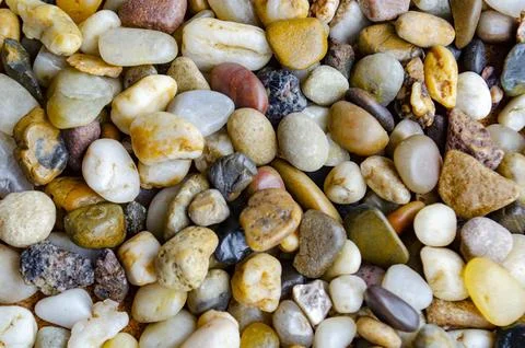 Top view of multicolor assorted stones Stock Photos