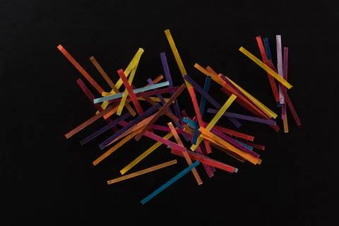 Top view multicolored abstract lines Stock Photos