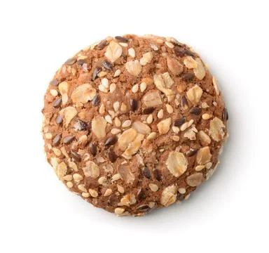 Top view of multigrain cookie Stock Photos