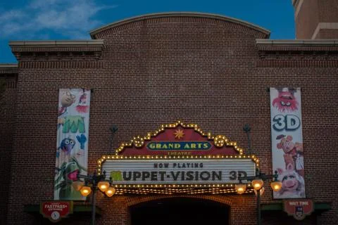 Top view of Muppet Vision 3D attraction at Hollywood Studios Foto stock