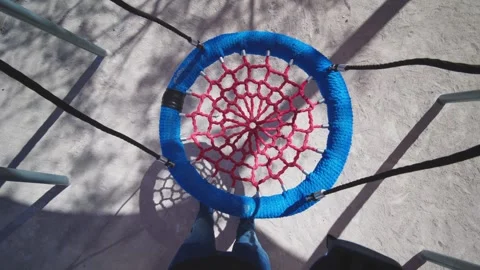 Top View of Nest Swing in Benidorm Stock Footage 329609254