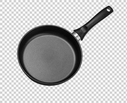 Top view of new empty frying pan Foto stock