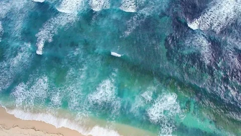 Top view of ocean waves Stock Footage 263685570