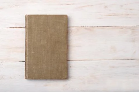 Top view of old book Stock Photos